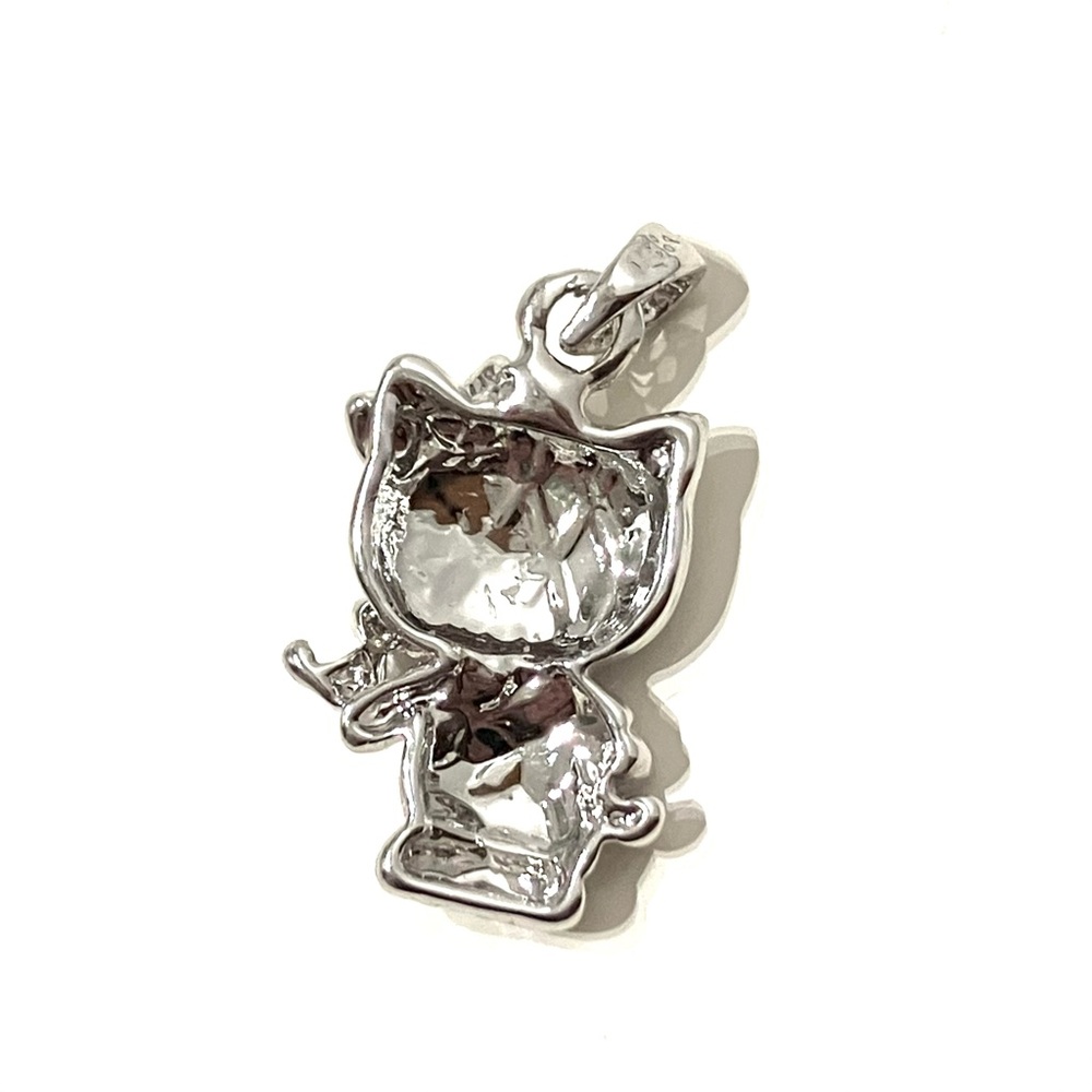 Silver Tone Hello Kitty Pendant - Picture 5 of 6
